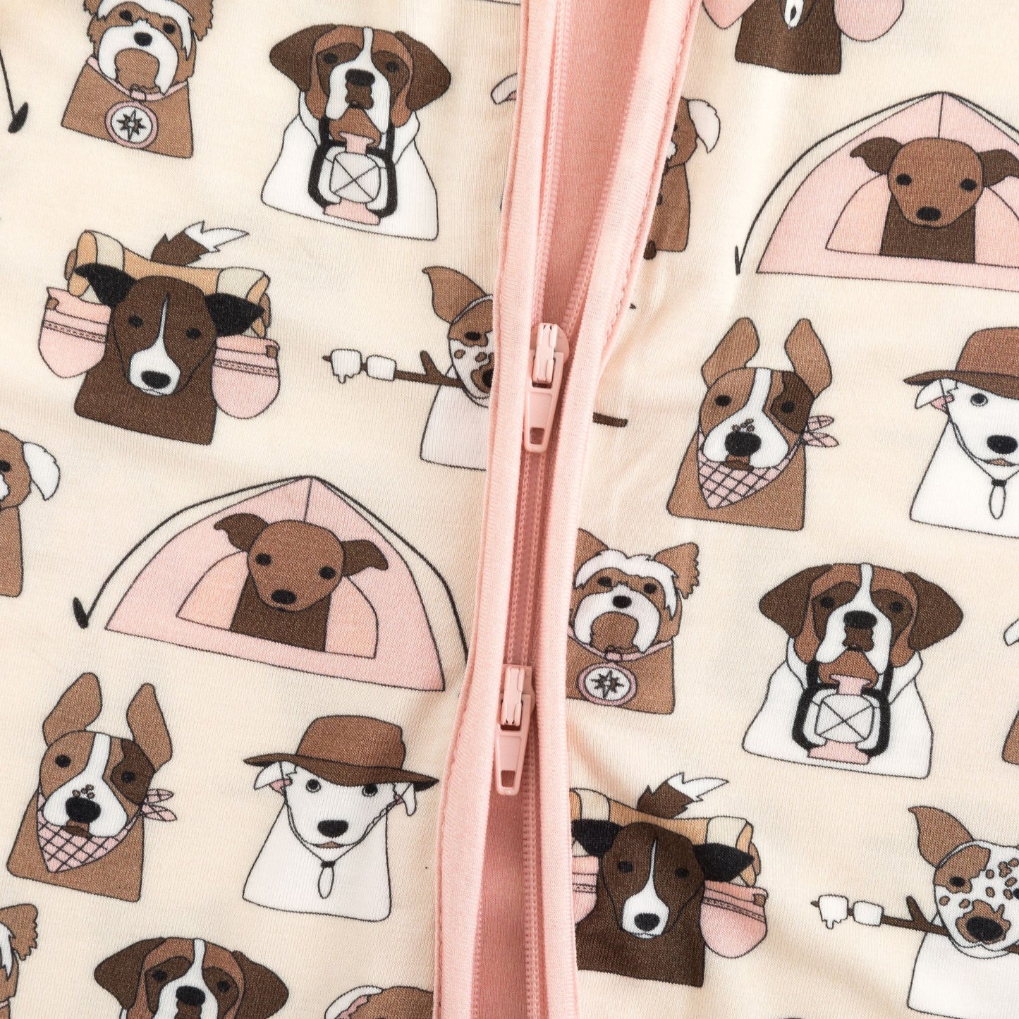 Camp Paws (Romper) - Pink