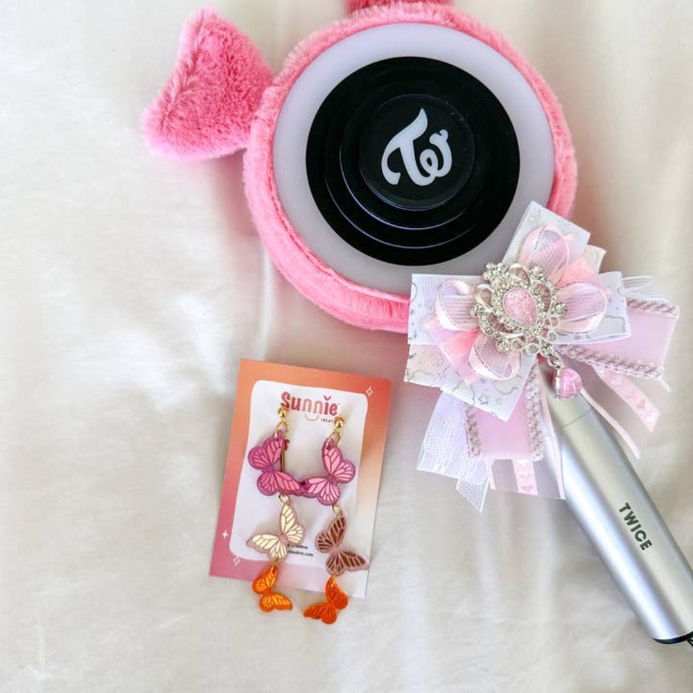 Candy Kaleidoscope Butterfly Acrylic Earrings