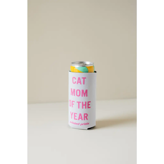 Cat Mom of the Year Seltzer Koozie