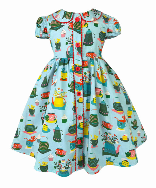 Vintage Tea & Kitties Nellie Dress