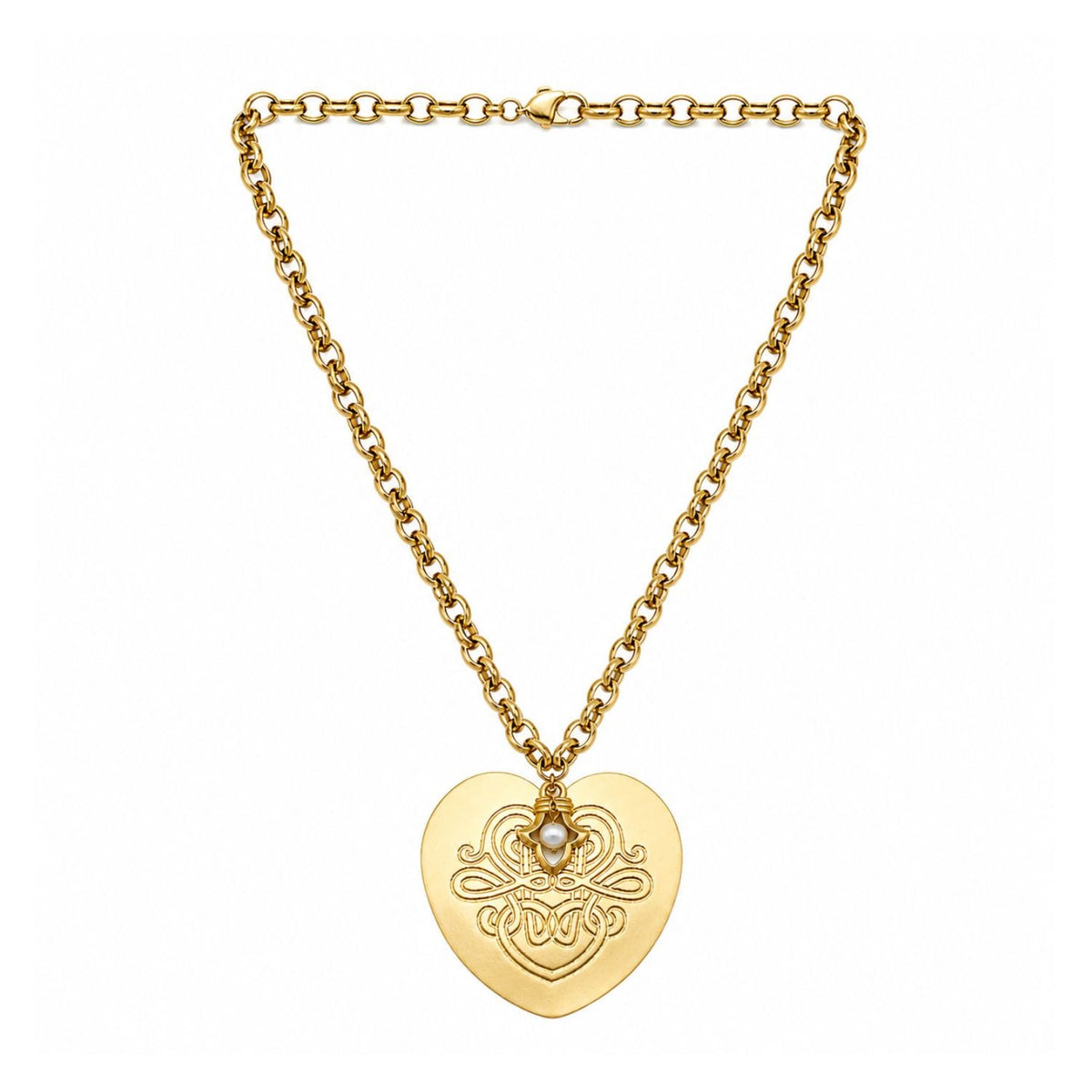 The Valora Heart Pearl Necklace - Pre Order