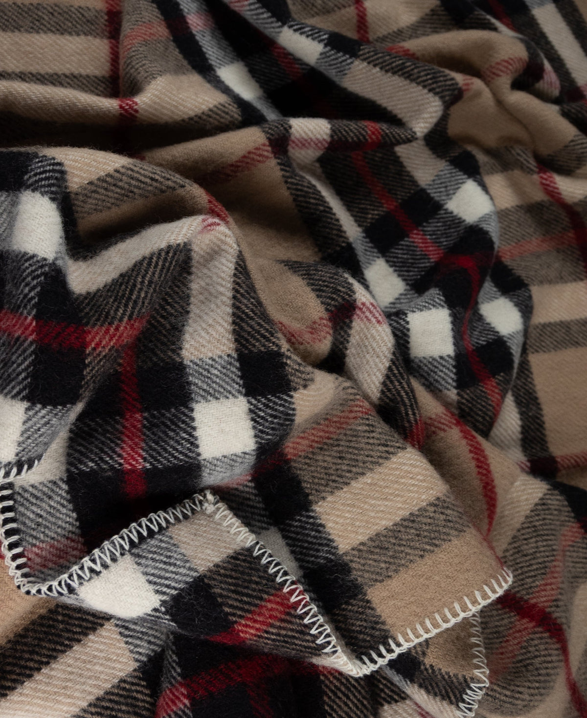Highland Tweeds Big Throw - Camel Thompson