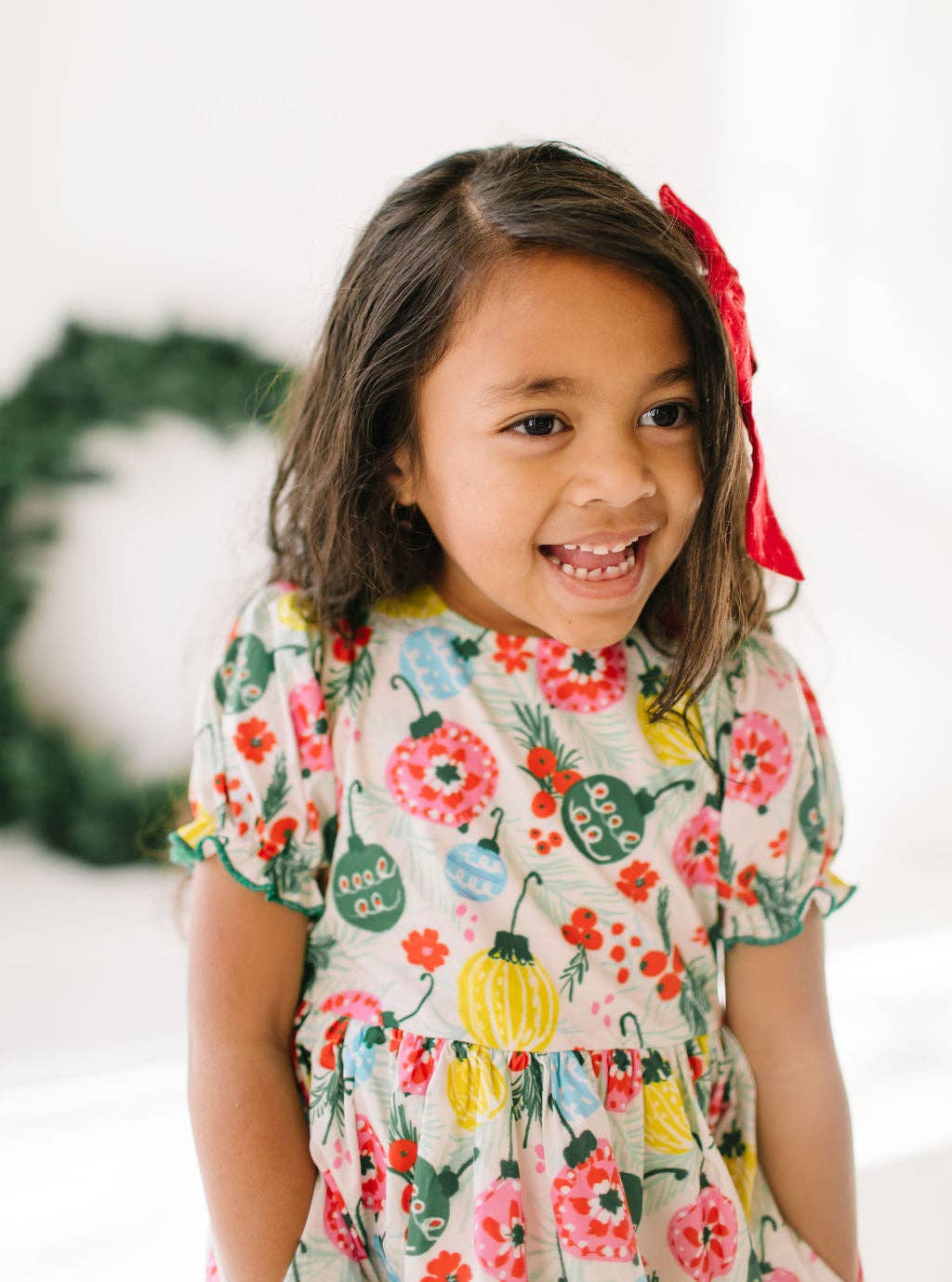 Vintage Ornament Poplin Dress
