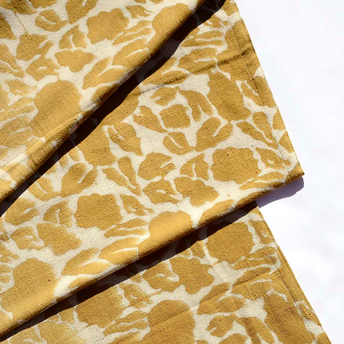 Mustard Cotton Table Runner - Yan