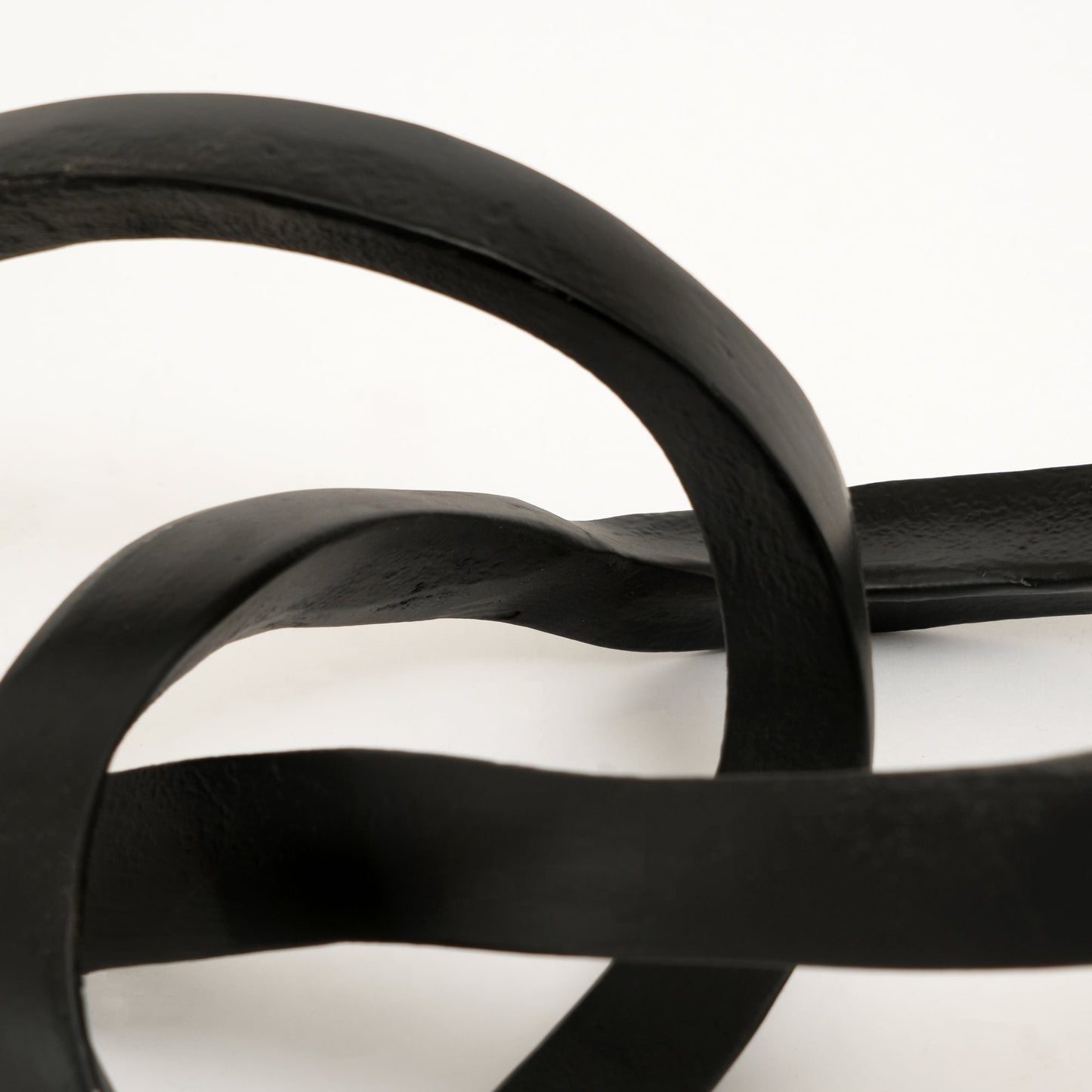 Abstract  Interlinked Sculpture | Black Modern Art Décor