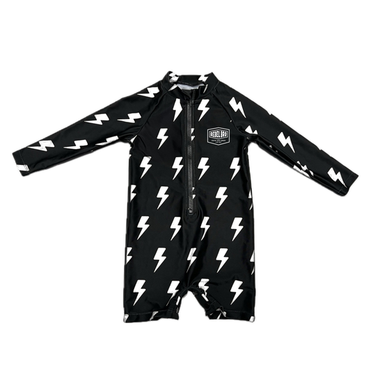 UPF50+ Swim Romper in Live Fast