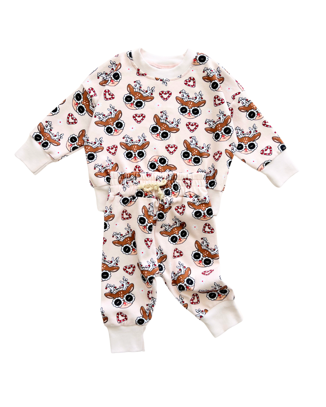 Deer Holiday Jogger Set
