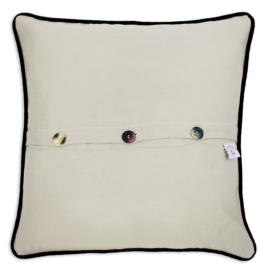 Central Park Hand-Embroidered Pillow