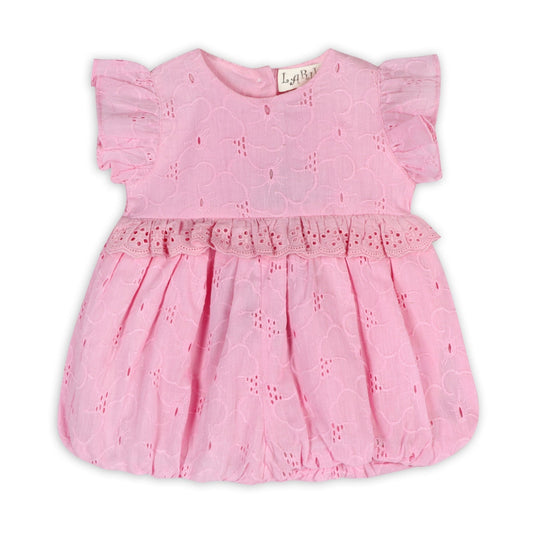 Cherry Blossom Schiffli Romper