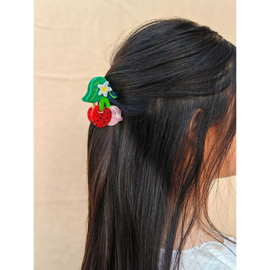 Cherry Hair Claw Clip