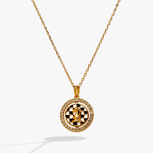 'Always Think One Move Ahead' Chess Spinner Pendant