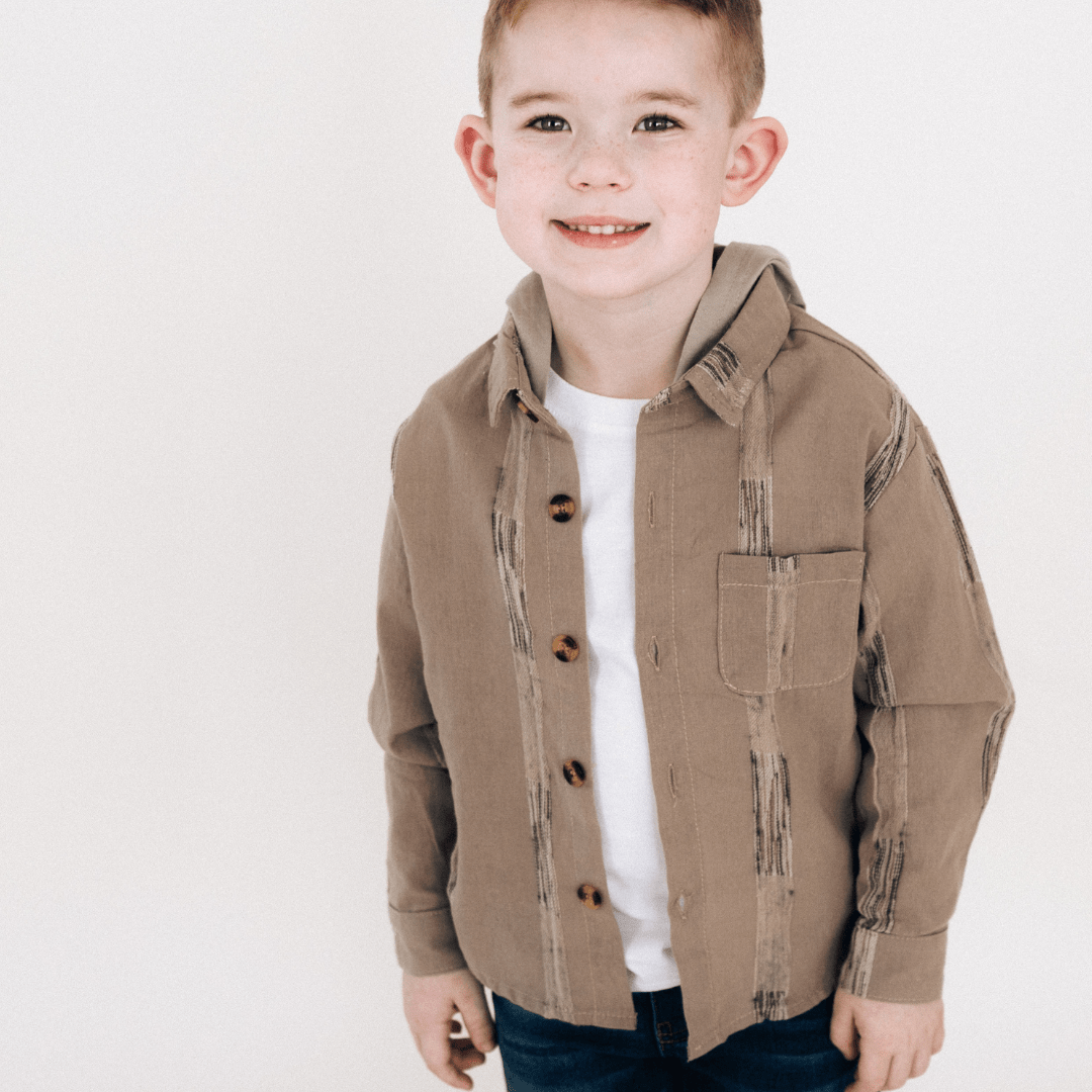 Hooded Embroidered Shirts- Child