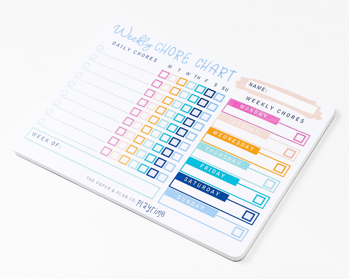 Weekly Chore Chart Playtime Pad®
