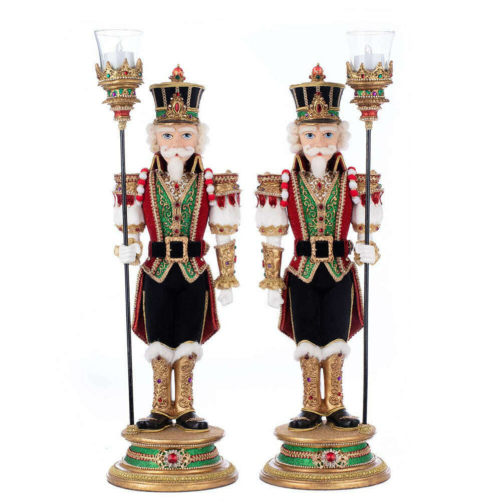Christmas Ball Nutcracker Votive Assortment of 2 | Christmas Decor | Katherine's Collection