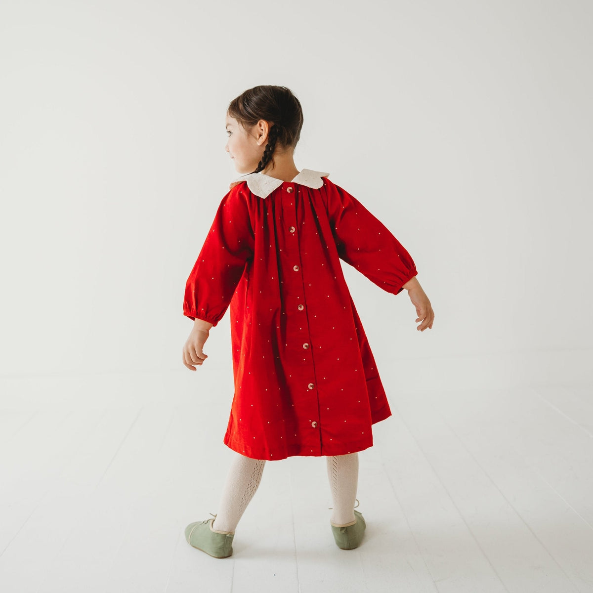 Christmas Carol Red Holiday Dress