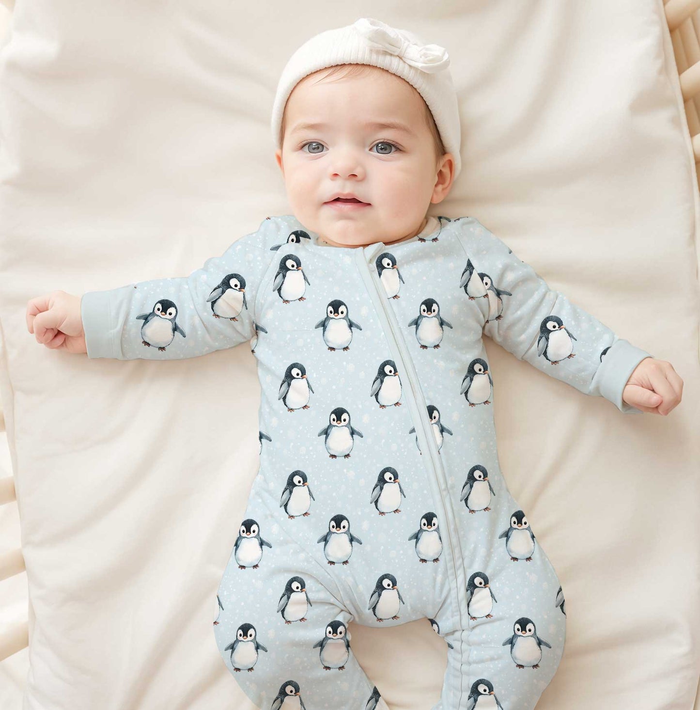 Winter Classics Artic Snuggles - Bamboo Zippy Romper