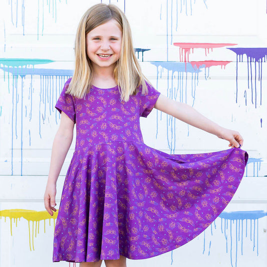 "Emergence" Cicadas Super Twirler Dress with Pockets
