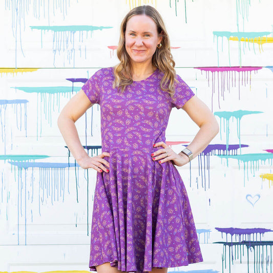 Adult "Emergence" Cicadas Super Twirler Dress with Pockets