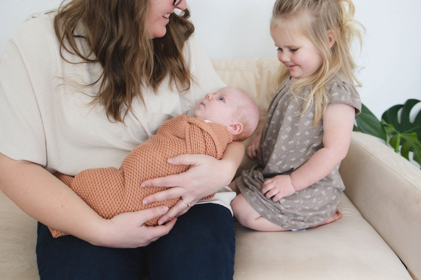 Cinnamon Waffle Baby Blanket