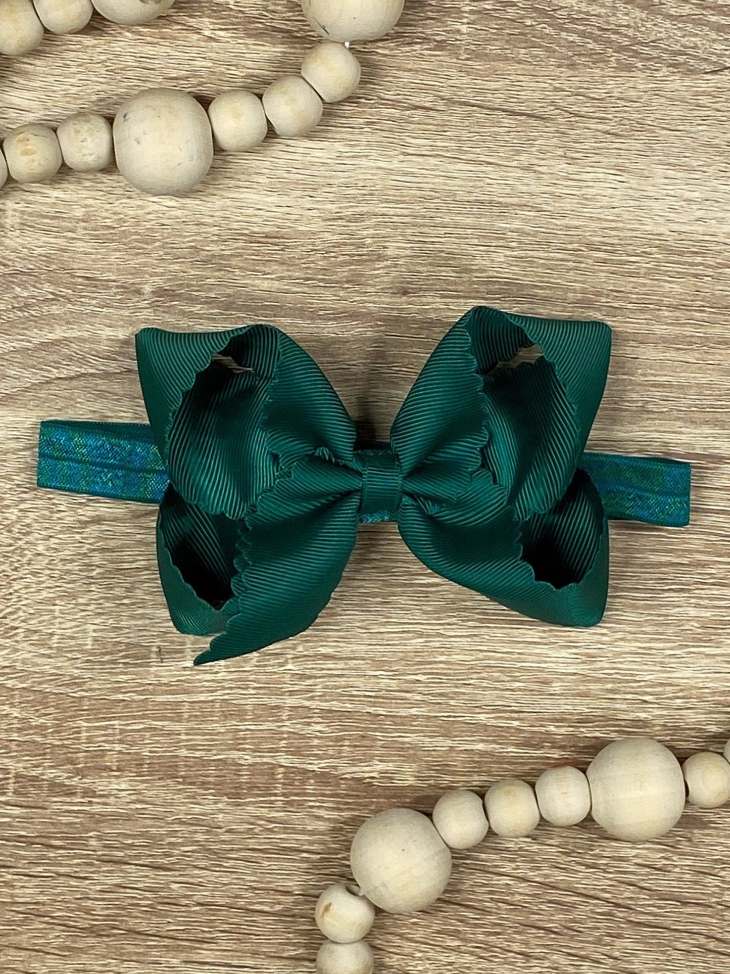 Classic Scalloped Bows - Alligator Clip - 4.5"
