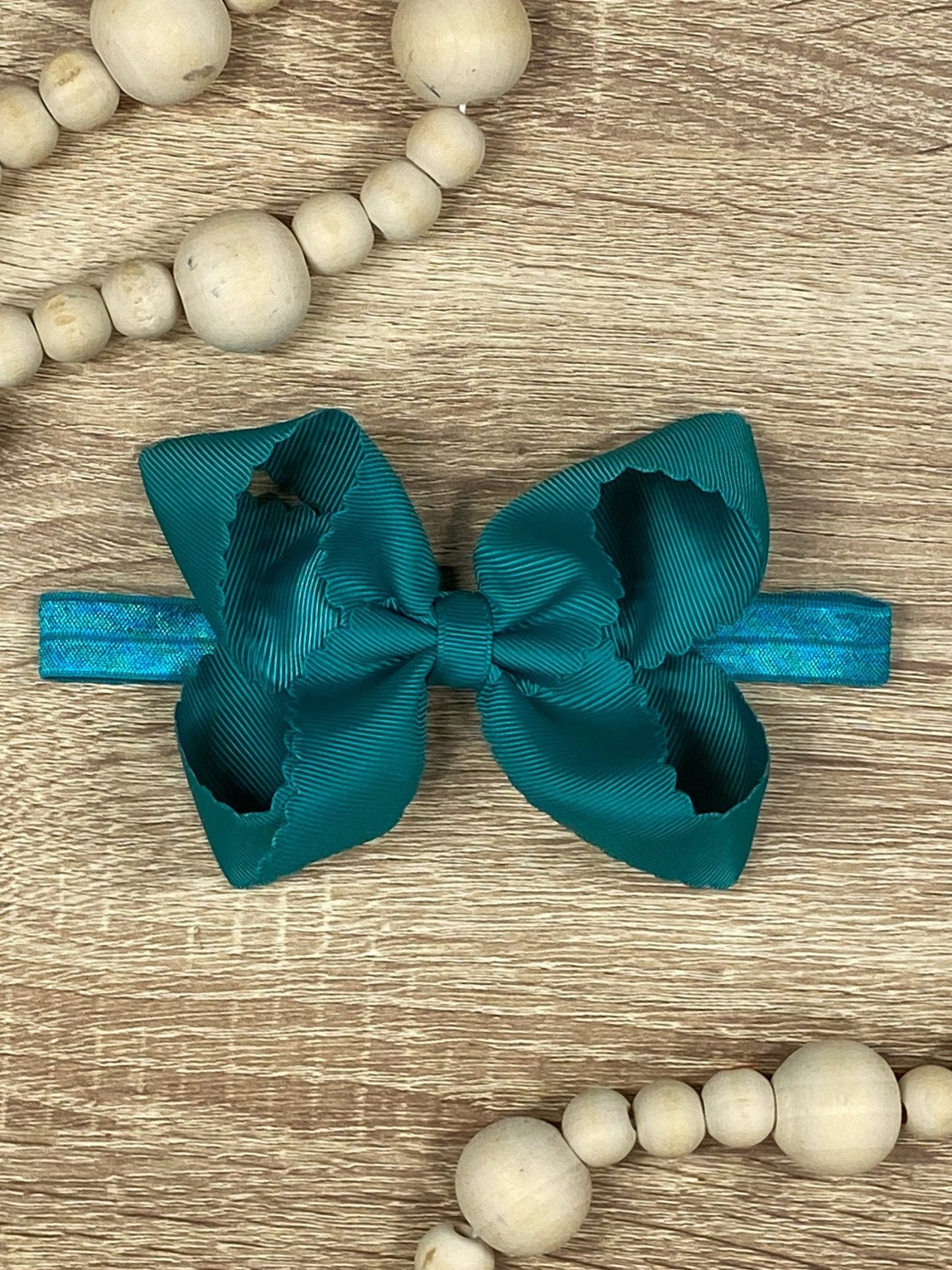 Classic Scalloped Bows - Alligator Clip - 4.5"
