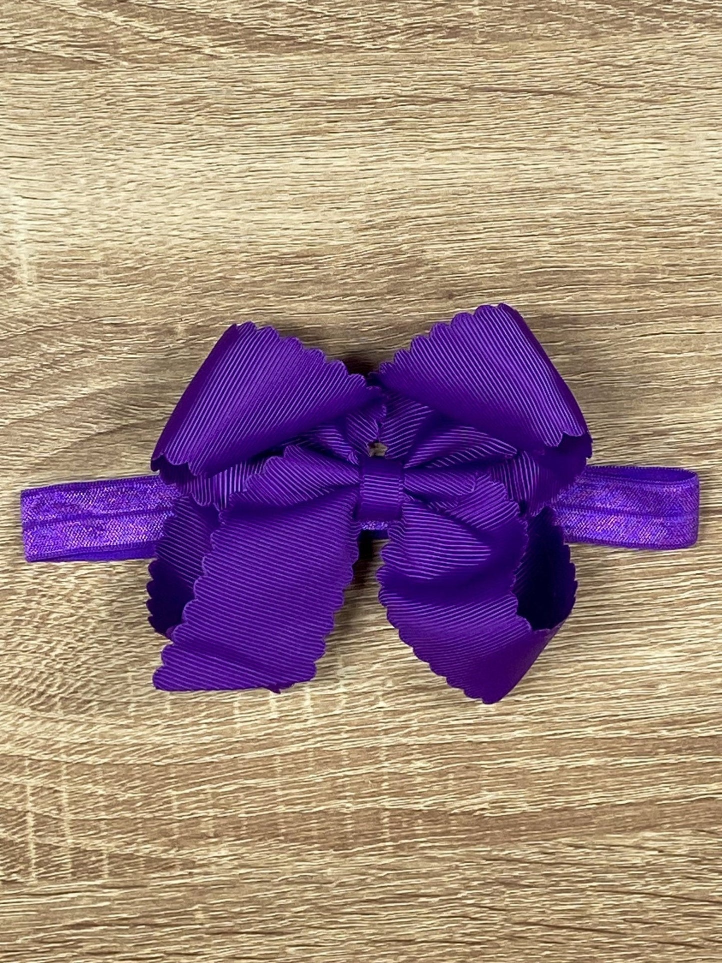 Classic Scalloped Bows - Alligator Clip - 4.5"
