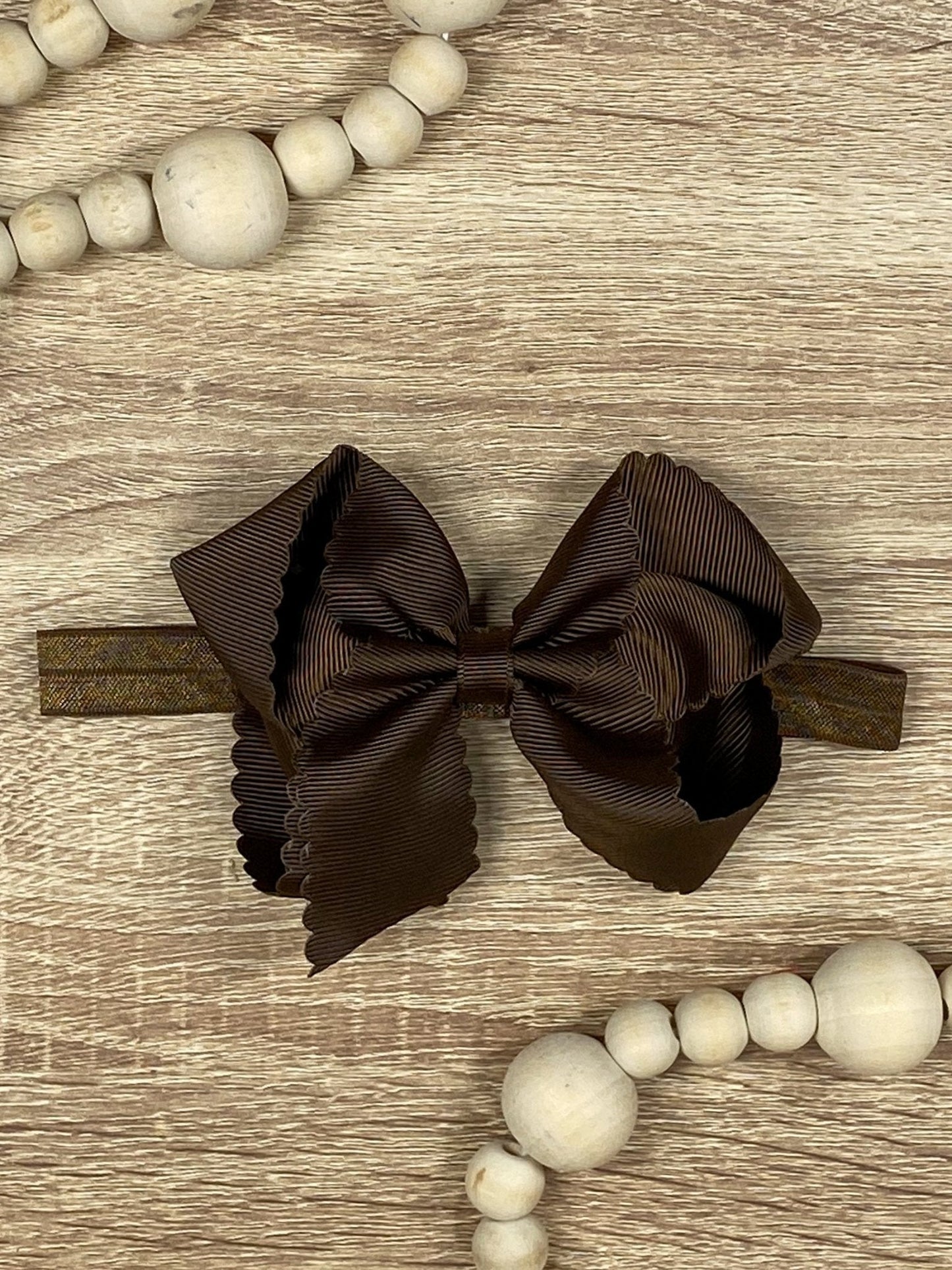 Classic Scalloped Bows - Alligator Clip - 4.5"