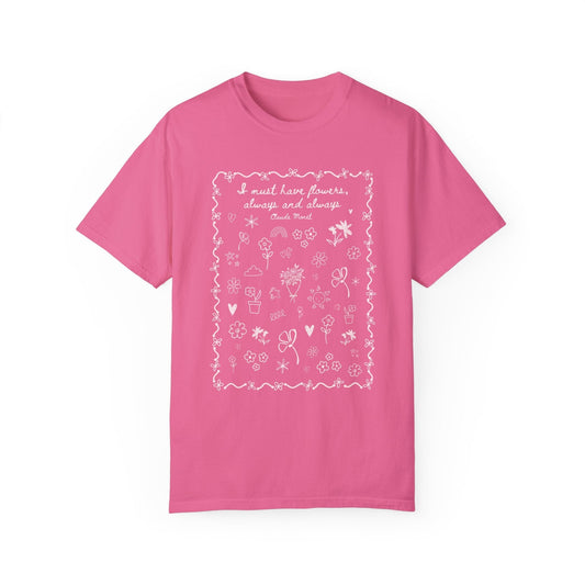 Claude Monet Gardening Tee Shirt