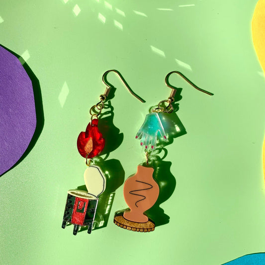 Don’t Clay With Me Statement Acrylic Earrings