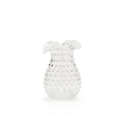 Hobnail Vase - Petal - Clear Quartz