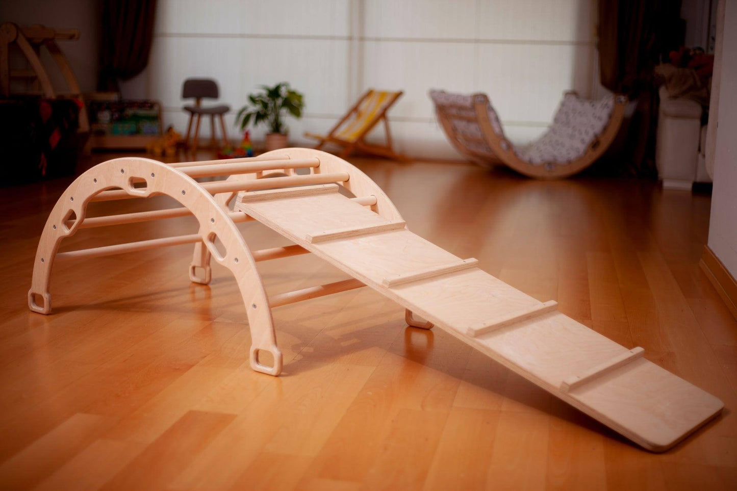 Montessori Climber Set: Arch, Rocker, Ramp, and Pillow Options