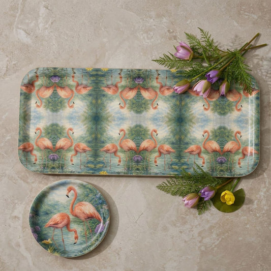 Flamboyance Narrow Birchwood Small Decorative Tray