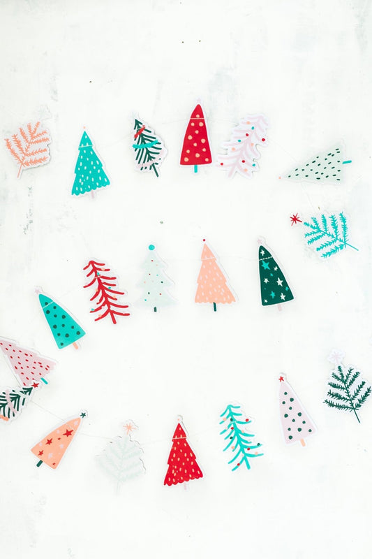 Colorful Christmas Tree Banner