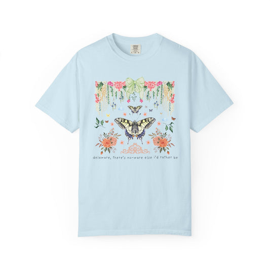 Colorful Delaware Butterfly Lover Tee