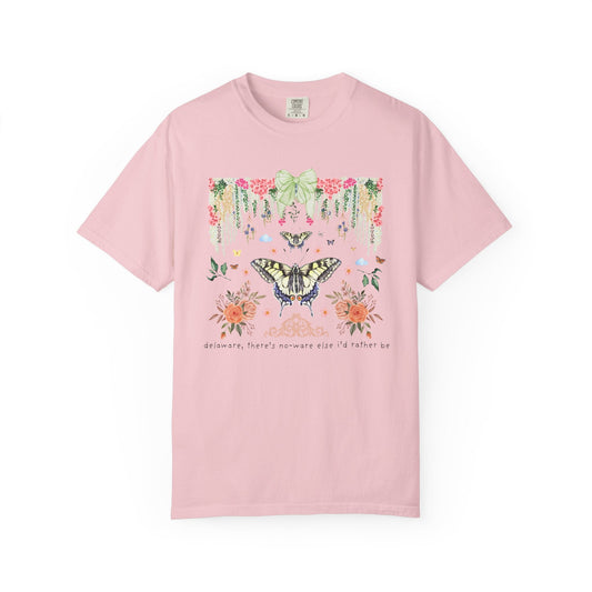 Colorful Delaware Butterfly Lover Tee