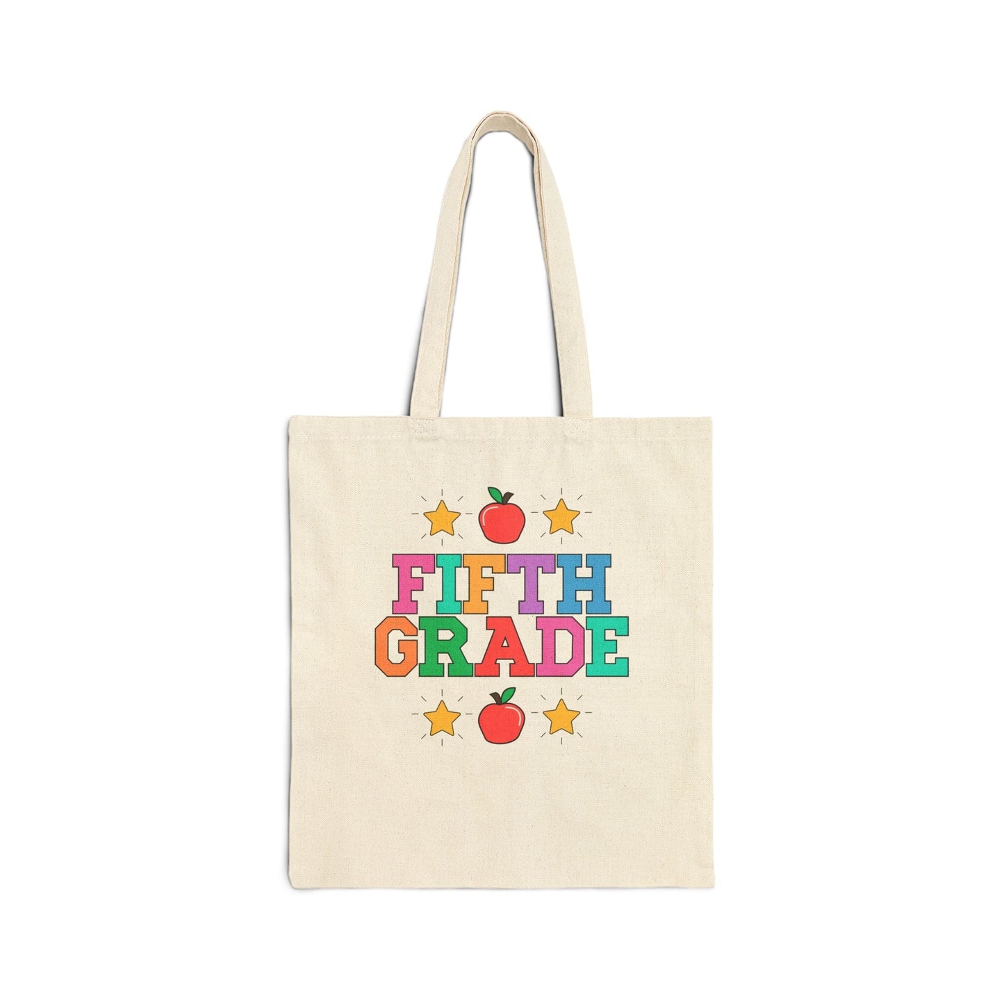 Colorful Fifth Grade Teacher Tote