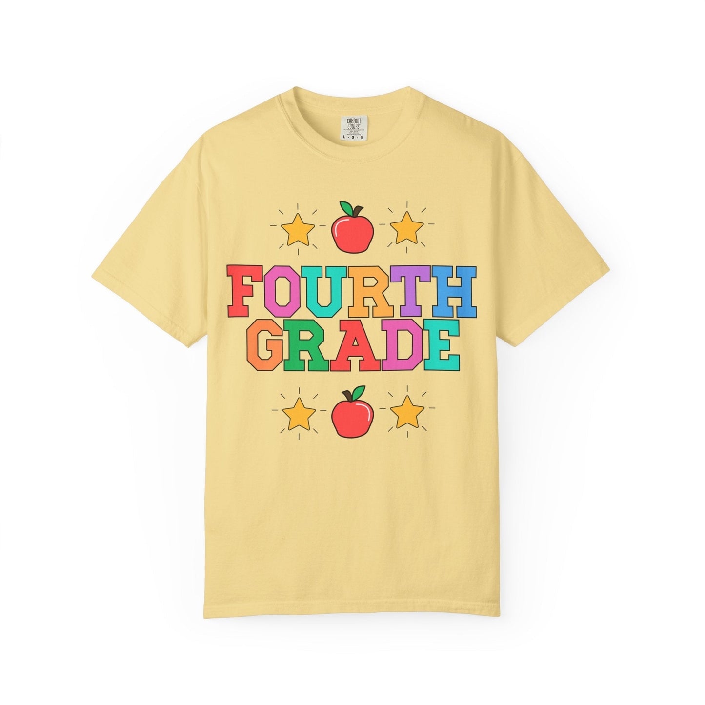 Colorful Fourth Grade Teacher Tee