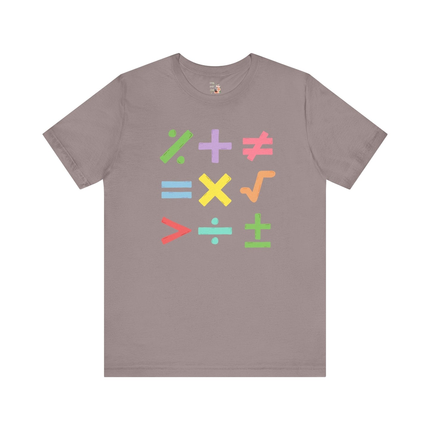 Colorful Math Teacher Tee