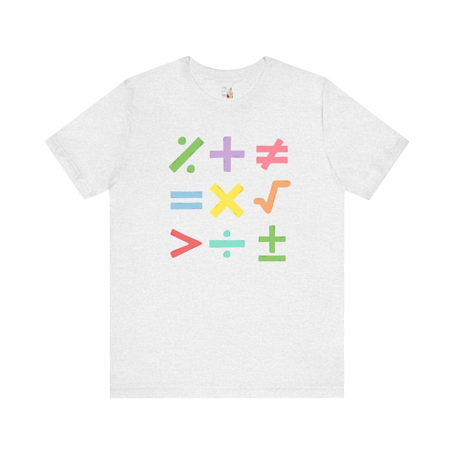 Colorful Math Teacher Tee