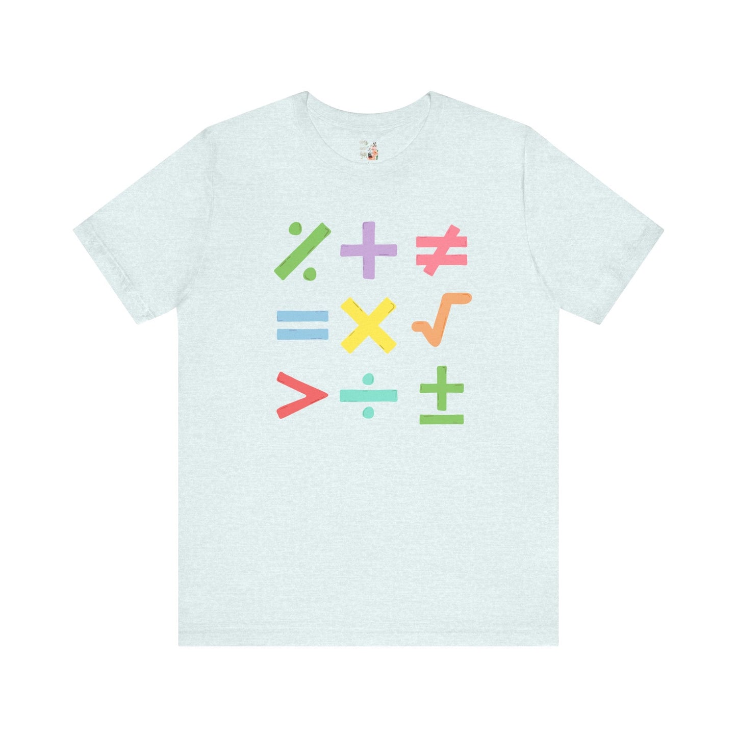 Colorful Math Teacher Tee