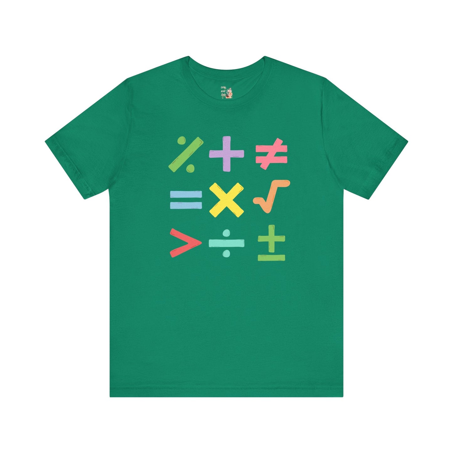 Colorful Math Teacher Tee