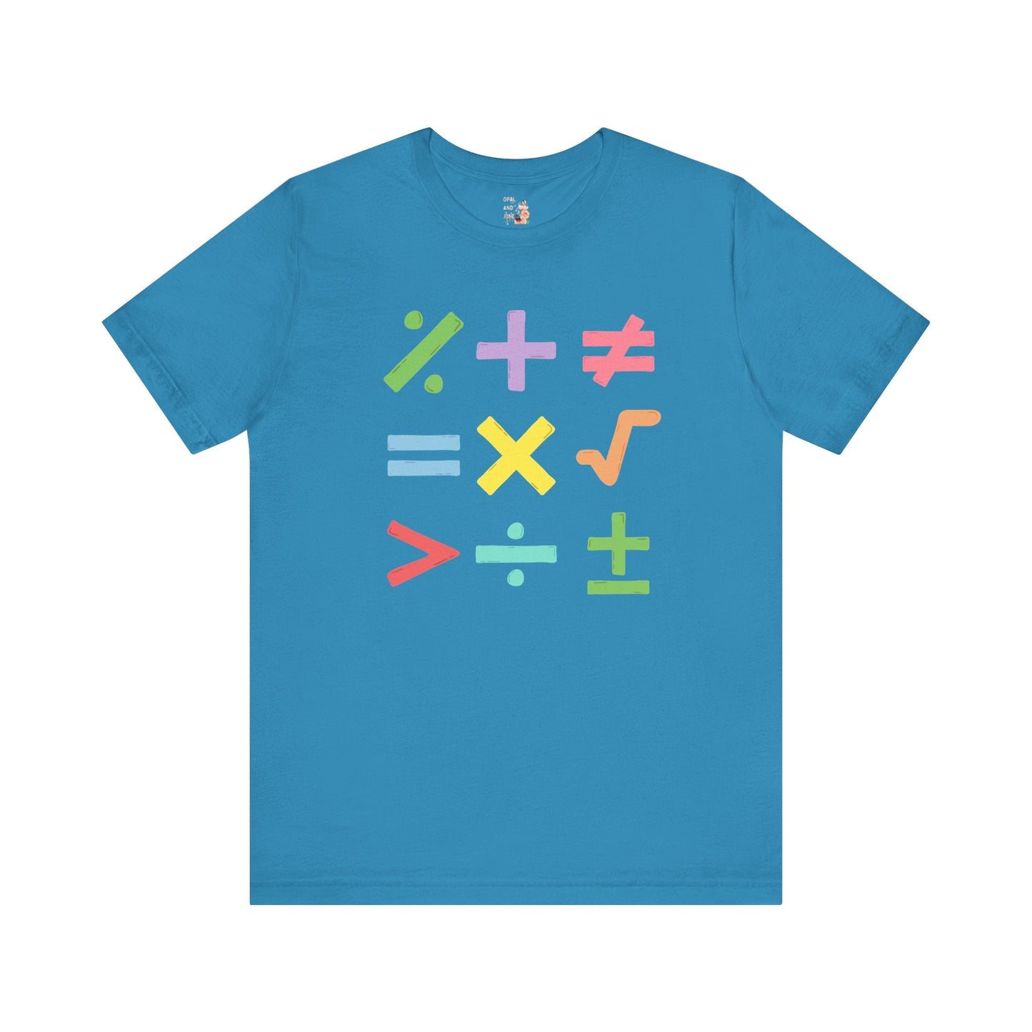Colorful Math Teacher Tee