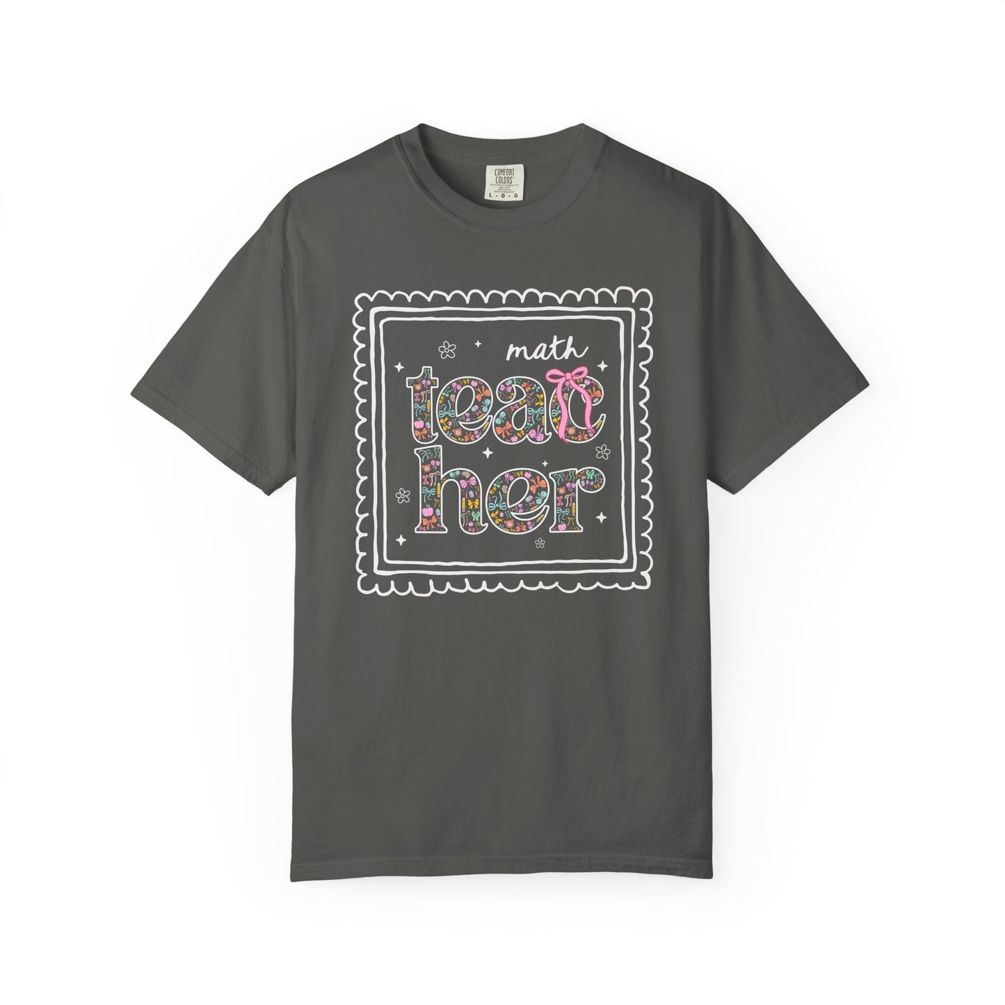 Colorful Math Teacher Tee