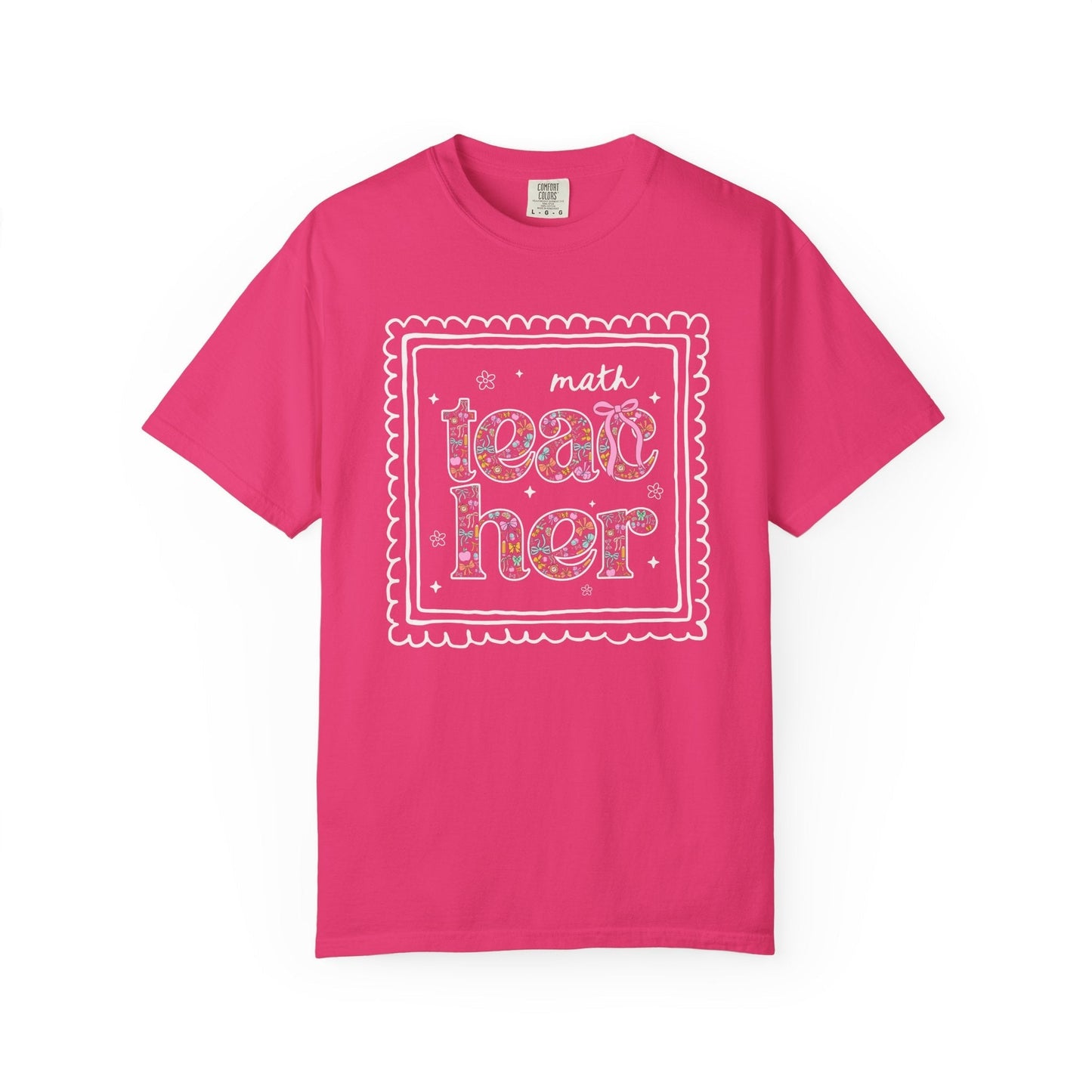 Colorful Math Teacher Tee