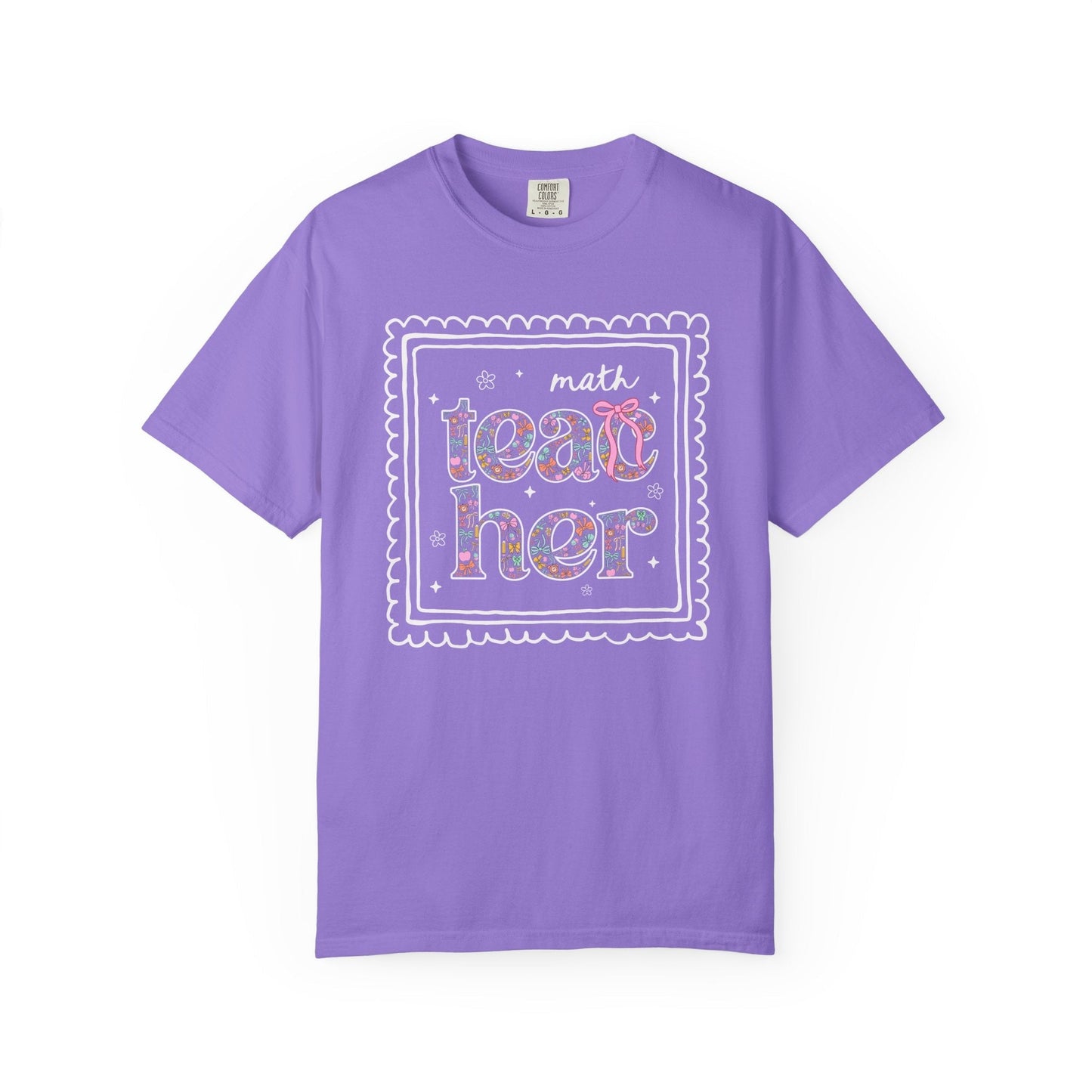 Colorful Math Teacher Tee