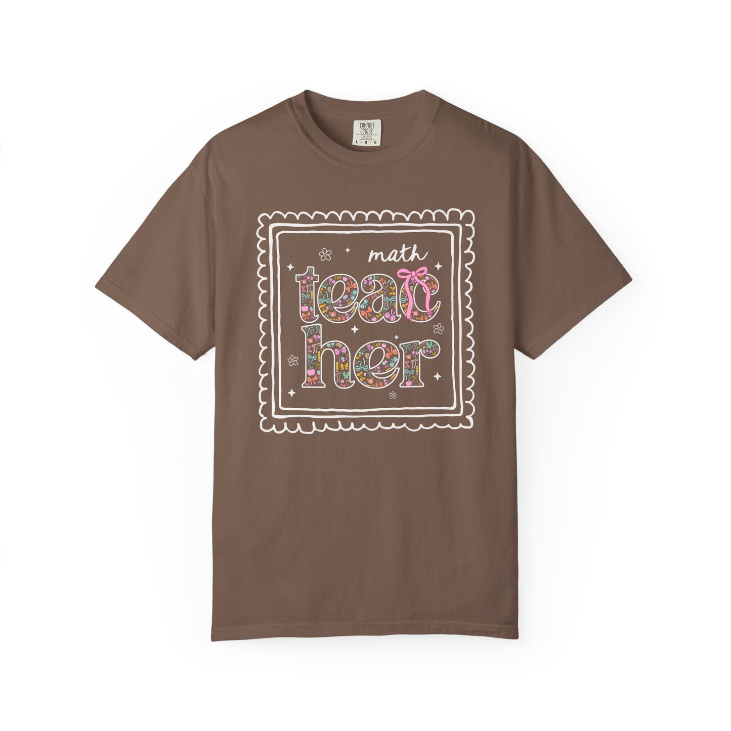 Colorful Math Teacher Tee