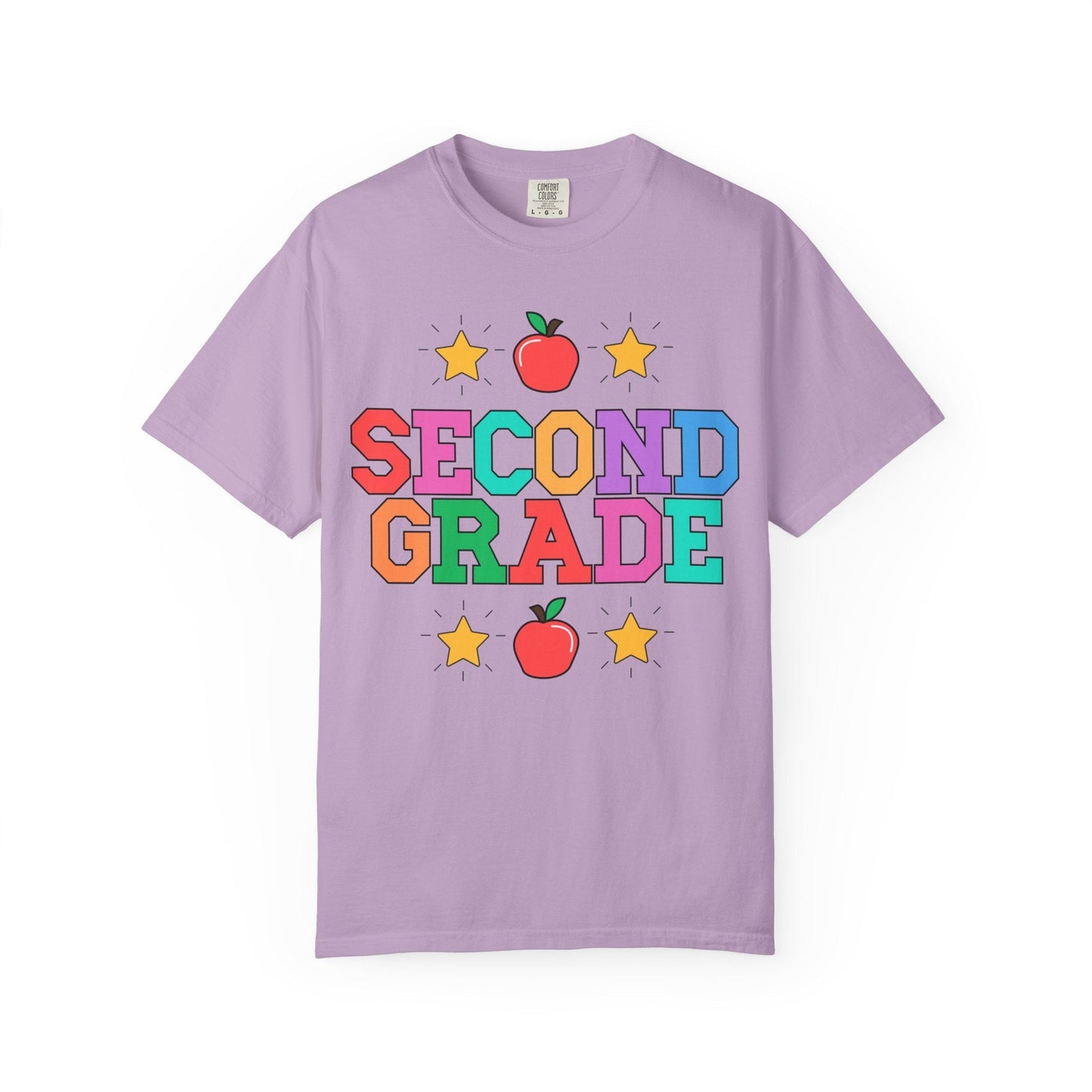 Colorful Second Grade Teacher Tee