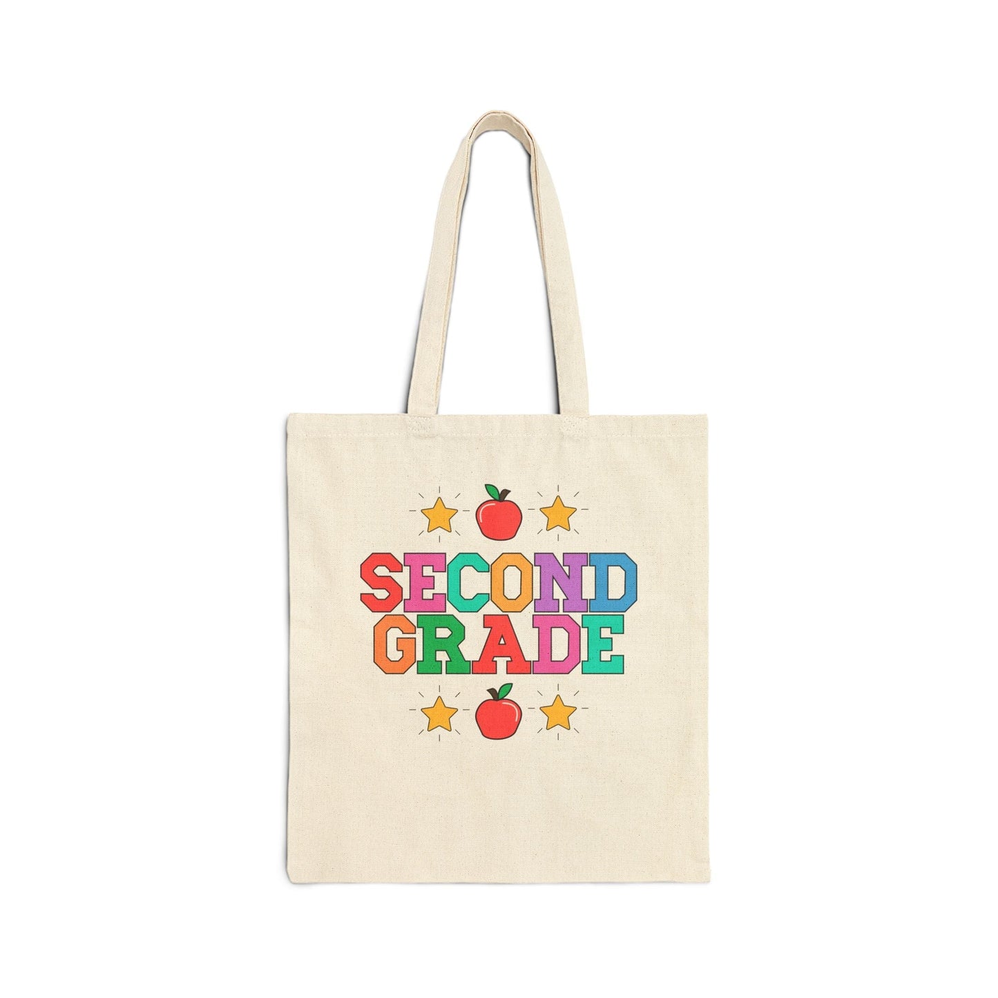 Colorful Second Grade Teacher Tote