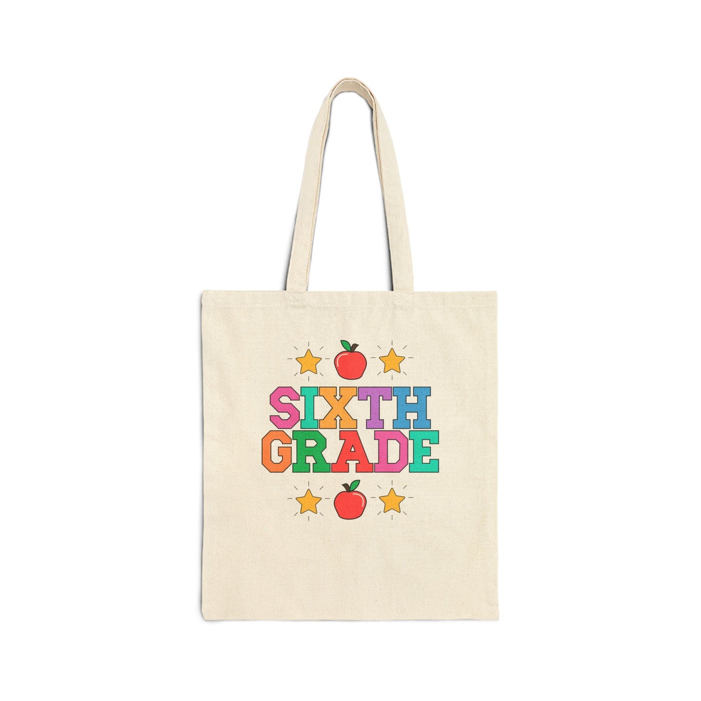 Colorful Sixth Grade Teacher Tote
