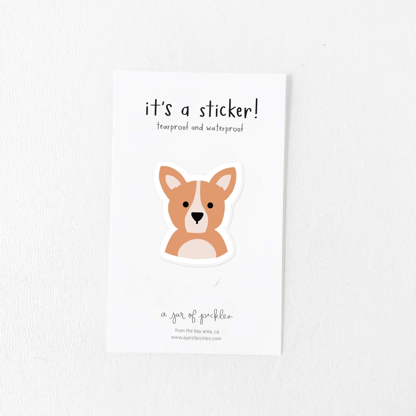 Corgi Dog Vinyl Sticker